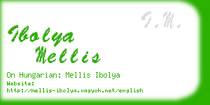 ibolya mellis business card